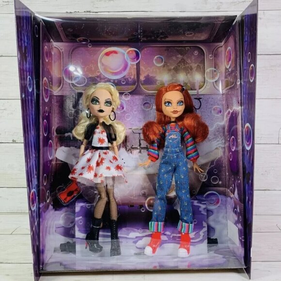 Mattel Monster High Skullector Chucky and Tiffany Doll (2-Pack) In Hands - Picture 2 of 9